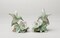 Ceramic Hummingbird with Magnolia Flower Candle Holder - Set of 2, Garden Decor, Vintage Decor, Gift for Her, Gift for Mom